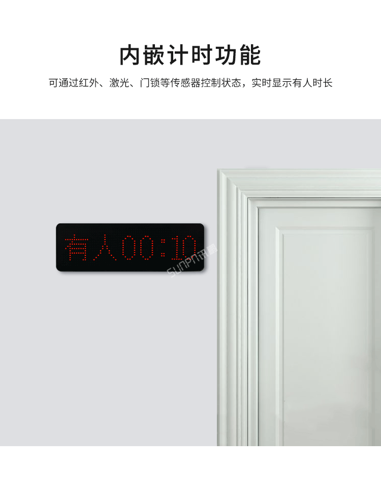 智慧公廁有人無人顯示屏-內嵌計時功能