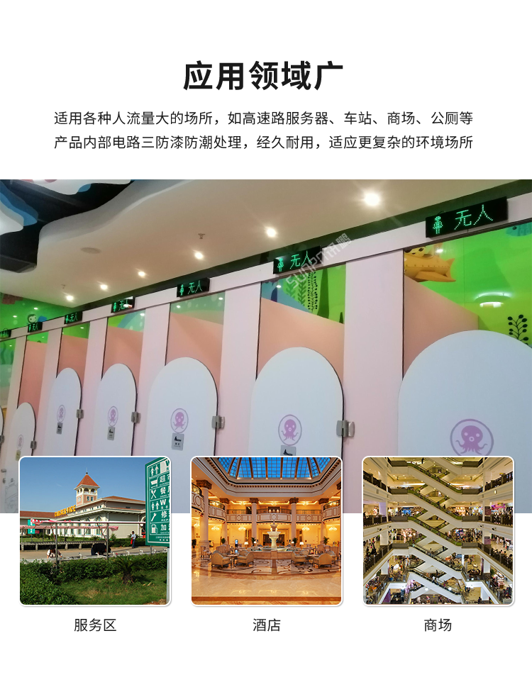 智慧公廁有人無人顯示屏-應用場景