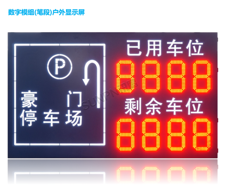 智能車位引導(dǎo)系統(tǒng)-戶外顯示屏