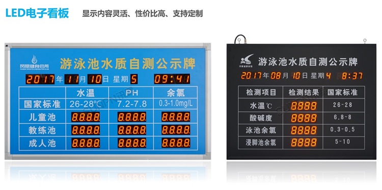 游泳池水質監測顯示屏-顯示硬件