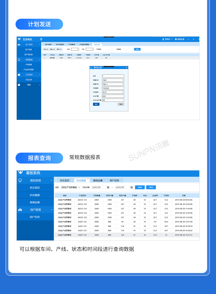 生產(chǎn)管理看板系統(tǒng)-后臺軟件界面 生產(chǎn)管理看板系統(tǒng)-后臺軟件界面