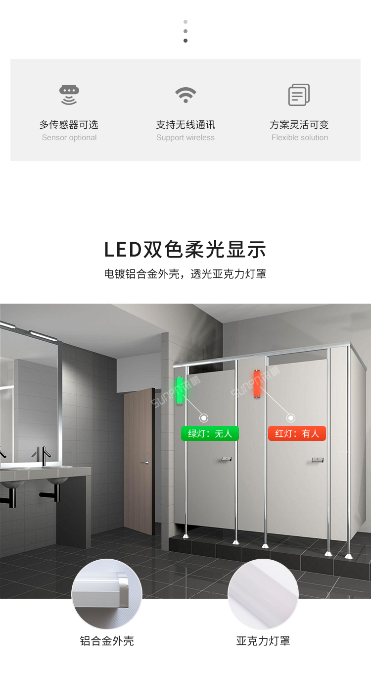 廁位有人無人雙色燈產(chǎn)品介紹