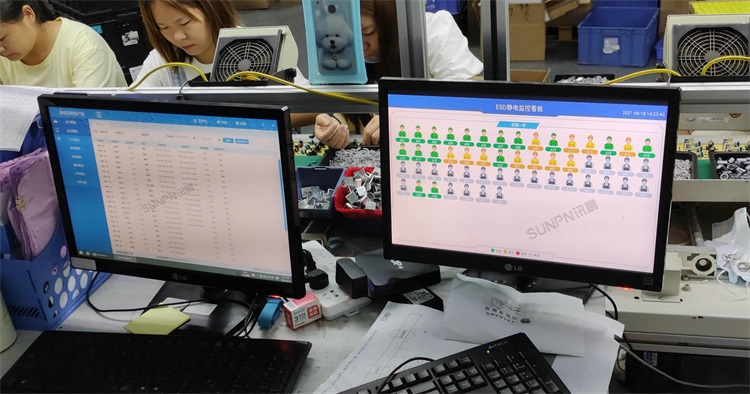 ESD防靜電在線監控系統-現場照片