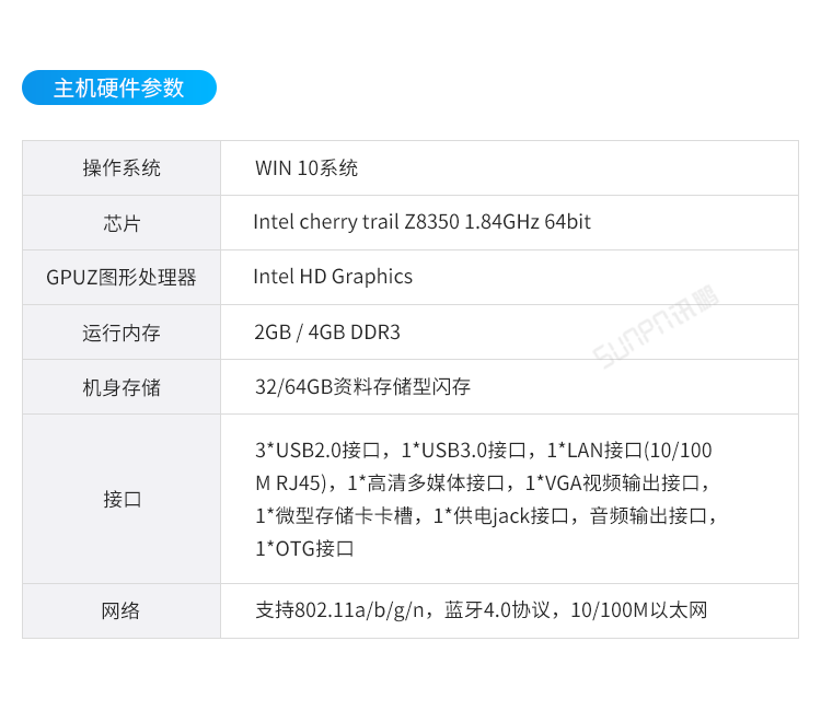 SOP電子作業(yè)指導書管理系統-主機硬件參數