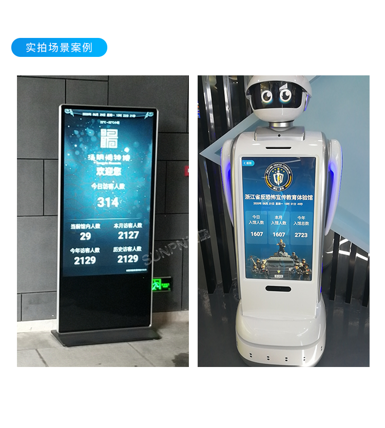 客流量管控-LCD屏定制界面展示