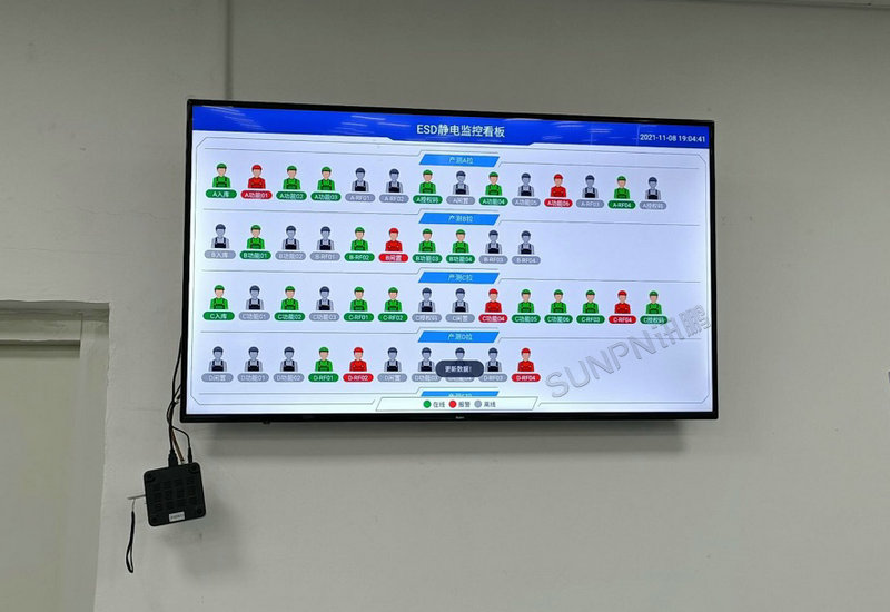 東莞漫步者ESD防靜電監控系統案例