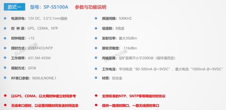 同步時鐘服務器介紹-SS100A參數功能說明 同步時鐘服務器介紹-SS100A參數功能說明