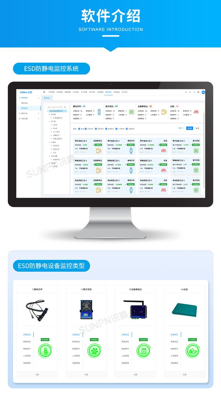 防靜電監(jiān)控系統(tǒng)軟件介紹