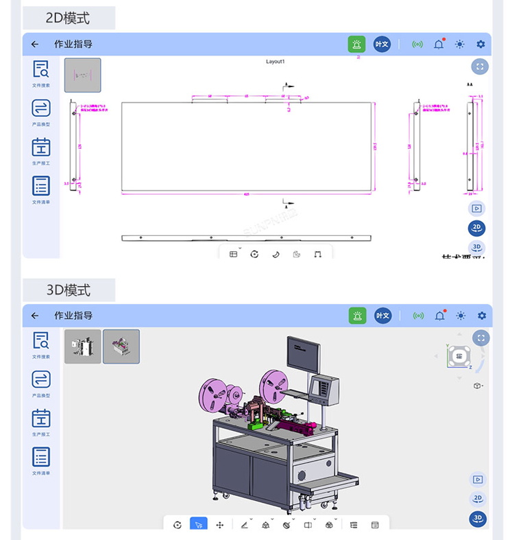 ESOP系統-2D/3D 模式