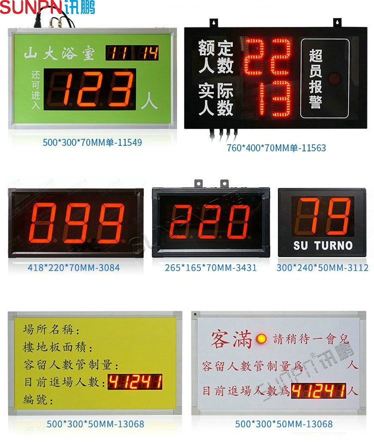 客流看板款式支持定制 客流看板款式支持定制